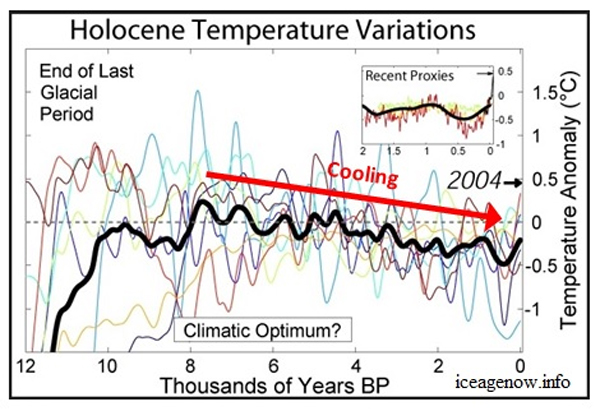 Global Temperature Variaton Holocene