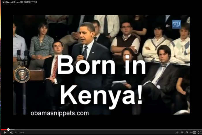 Obama Born in Kenya YouTube In Person Admits