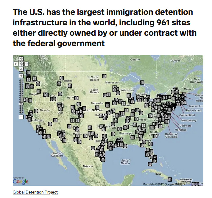 US Largest Immigration Detention Camps