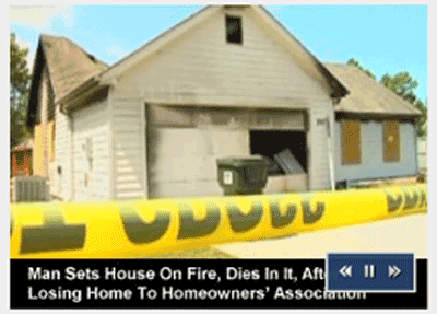 Home Owner Suicide Sets House On Fire